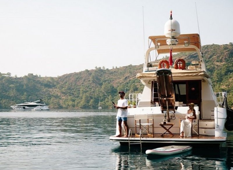 Rental Motoryacht in Gocek. 19Mt, 3 cabins.