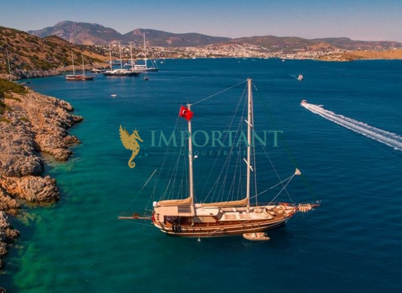 24 Mt Gulet with 4 Cabins for 8 Persons in Bodrum