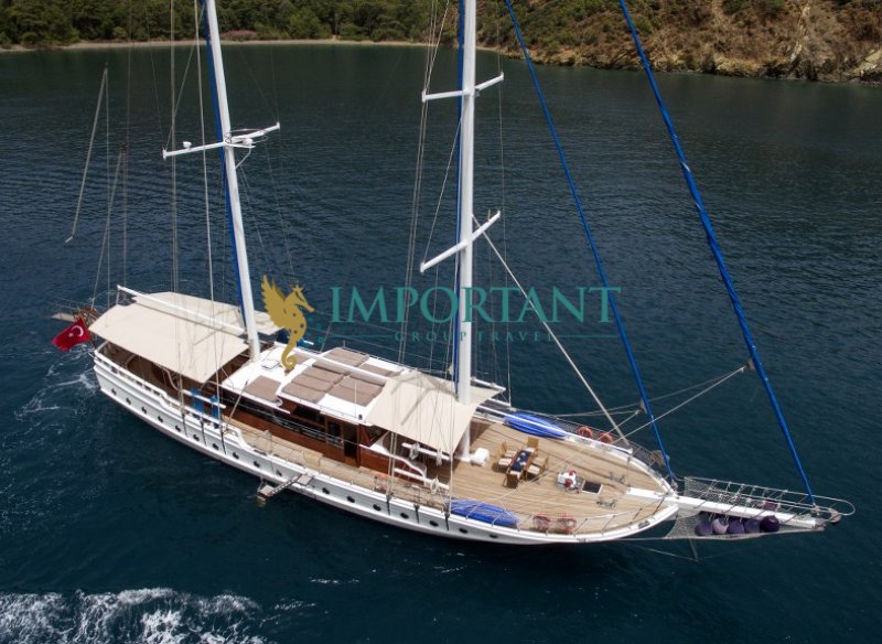 28 Mt Luxury Gulet with 6 Cabins for 12 Person in Fethiye, Turkey