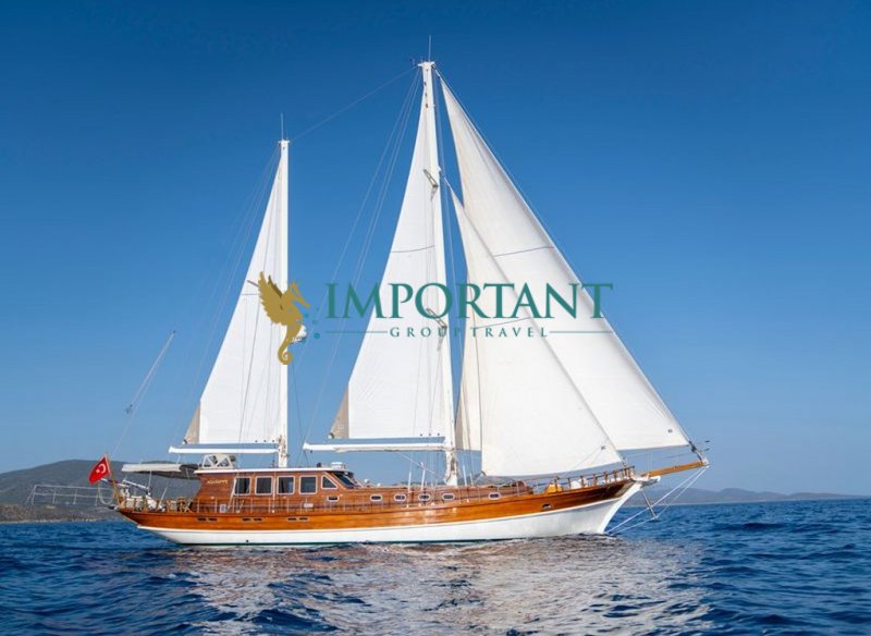 26 mt Gulet with 4 Cabins for 8 Persons in Bodrum