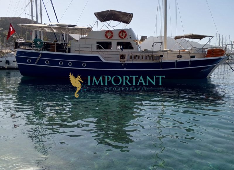 Marmaris Bozburun Çıkışlı 20 Mt, 4 Kabin, 8 Kişilik Gulet
