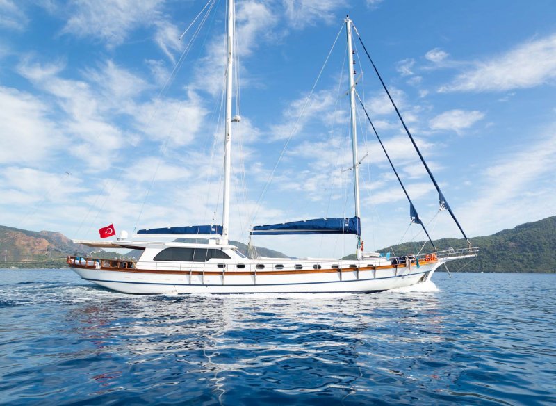 25 Mt Gulet with 4 Cabins for 8 Persons in Bodrum