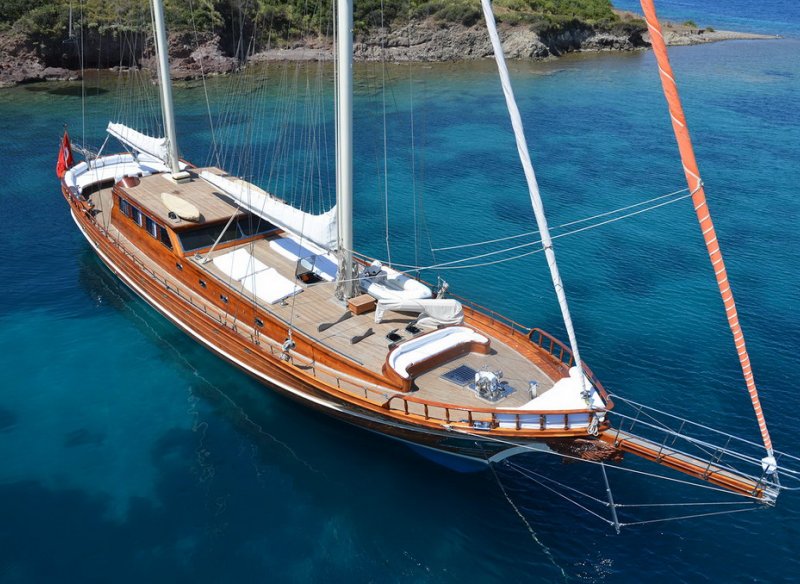 30 Mt Gulet with 4 Cabin for 8 Persons in Bodrum